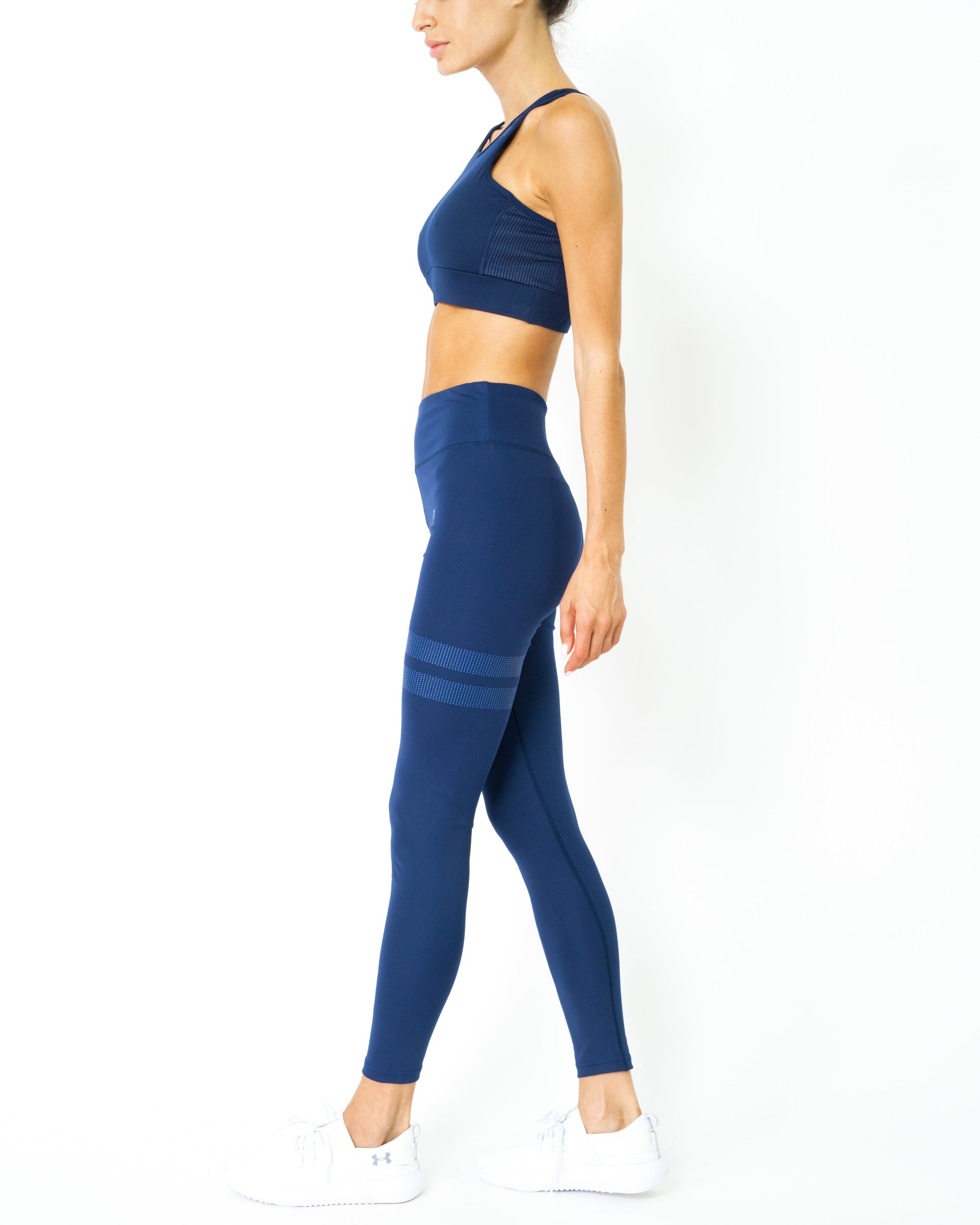 Ashton Leggings - Navy Blue - Savoy Active